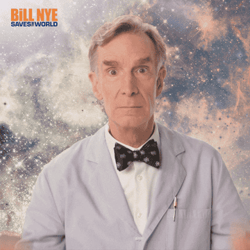 Bill Nye gestures that his mind is blown with his hands