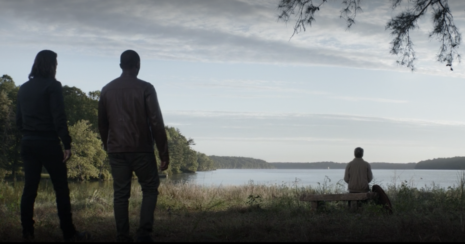 Bucky and Sam walking towards old Sam