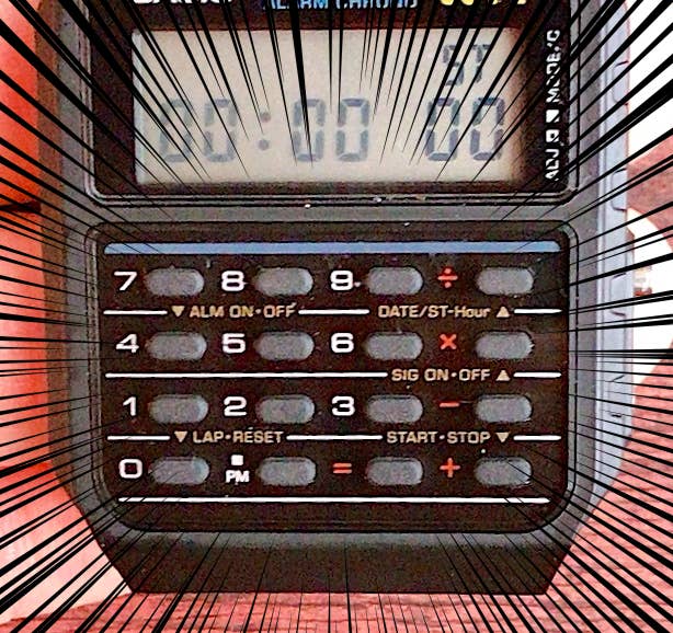 誰かに見せたくなる ちょっと変わった 電卓付きの腕時計 が意外と便利だった