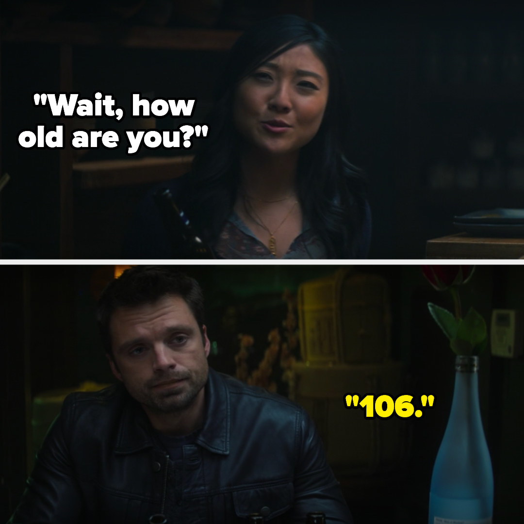 Bucky&#x27;s date asks how old he is and he says &quot;106&quot;