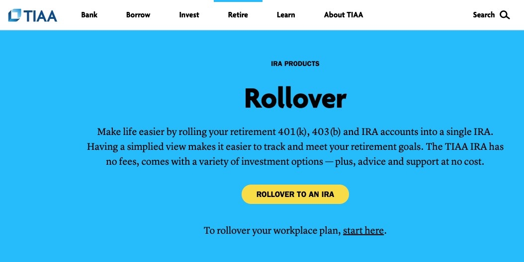 Screenshot of rollover option