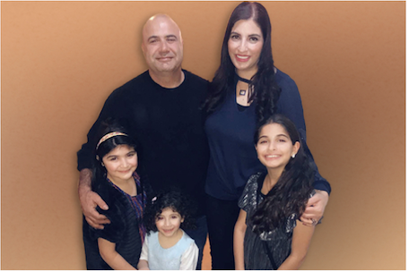 Ataya family with their three daughters