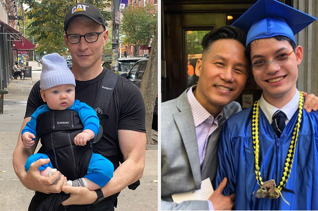 BD wong and anderson cooper and their sons