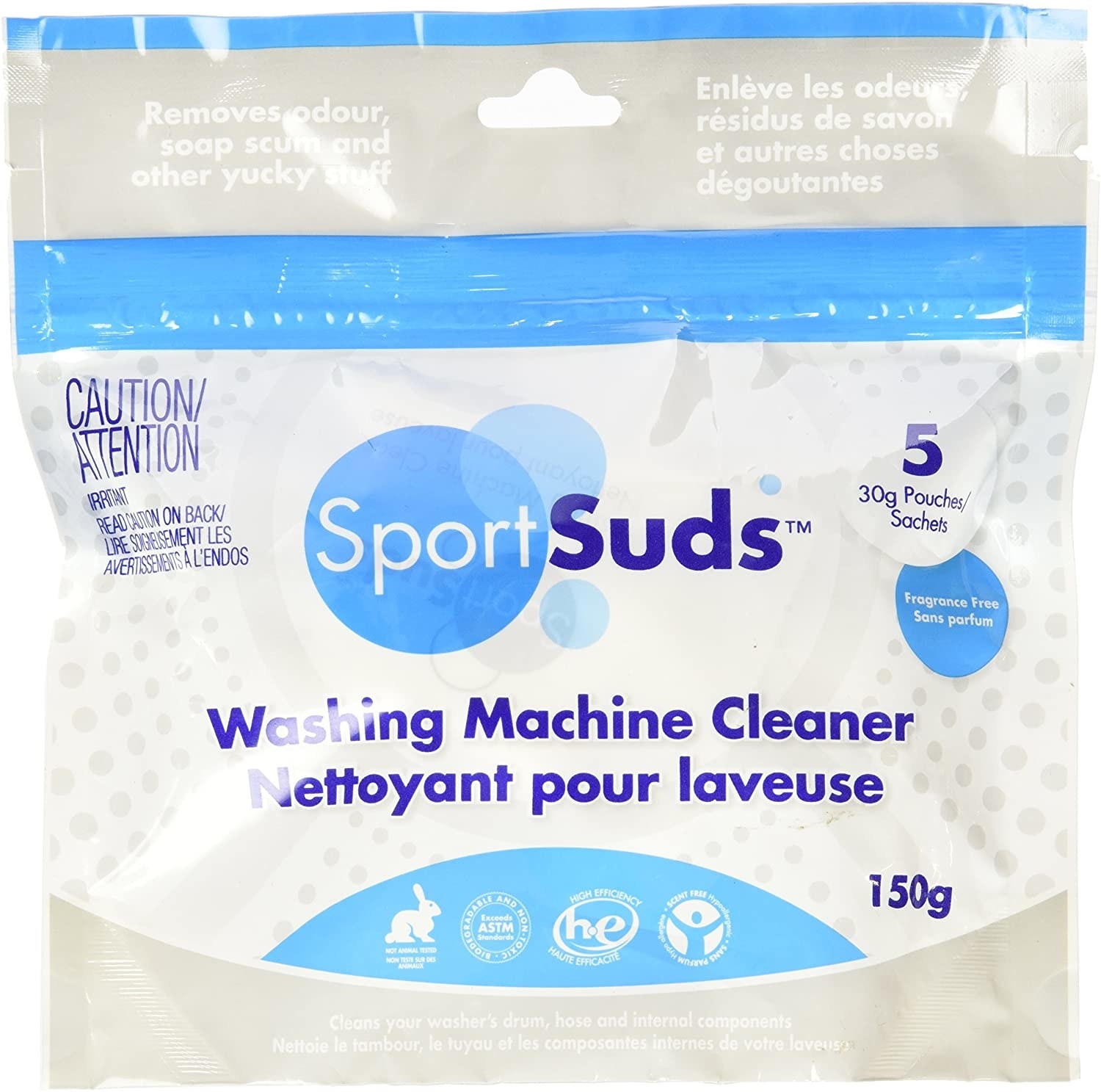 The pack of sports suds washing machine cleaner 