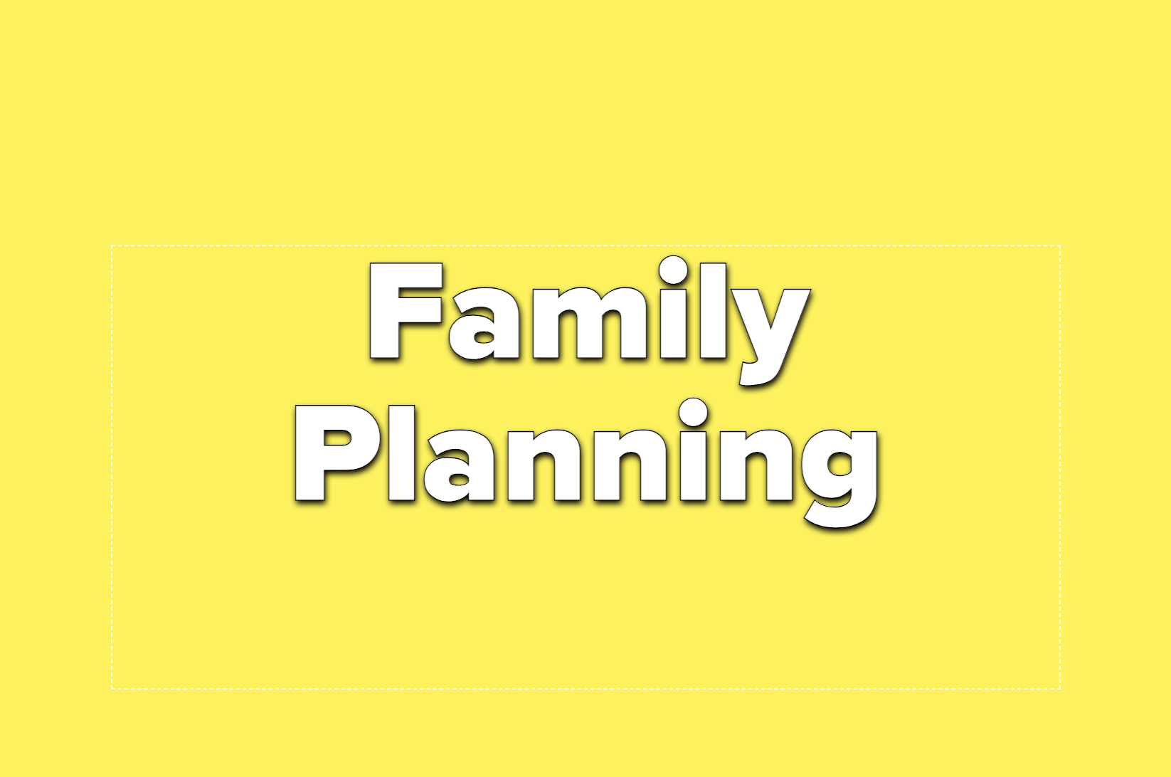 Text reads family planning