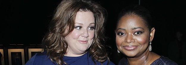 Melissa McCarthy (L) and Octavia Spencer, winner of the Breakthrough Performance award, attend The 23rd Annual Palm Springs International Film Festival Awards Gala