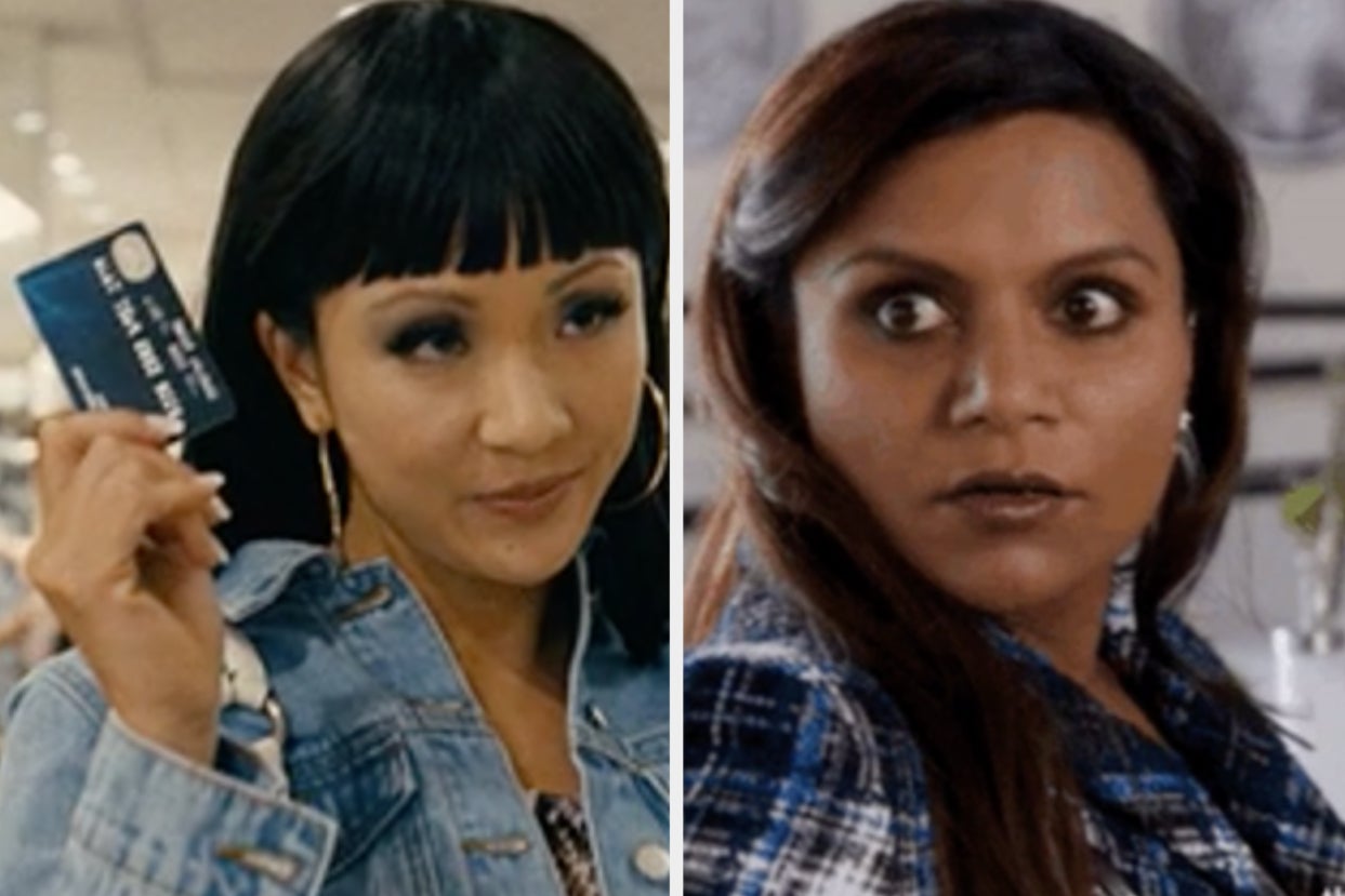 Mindy Kaling and character with credit card