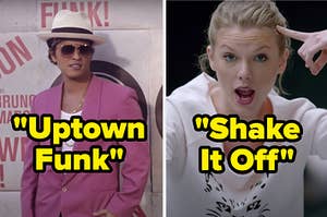 "Uptown Funk" and "Shake It Off"