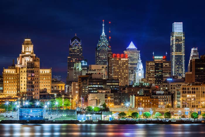 The Philadelphia skyline