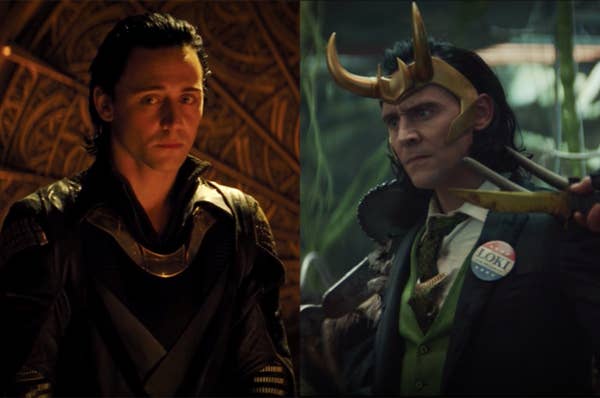 Loki was nervous and afraid in the first film but confident and chaotic in his new show