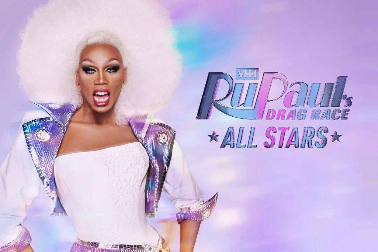RuPaul posing fashionably for a All Stars promo