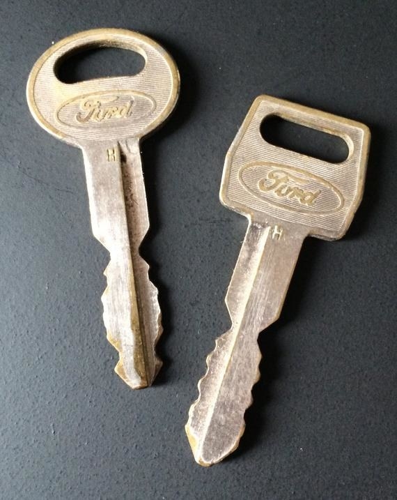 Two ancient-looking car keys