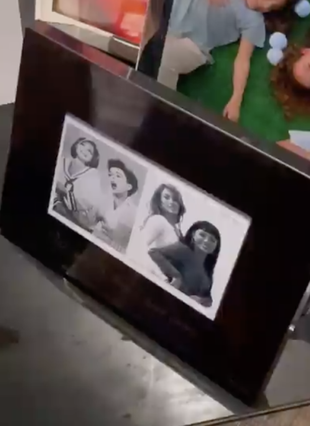 Framed photos of J.Lo