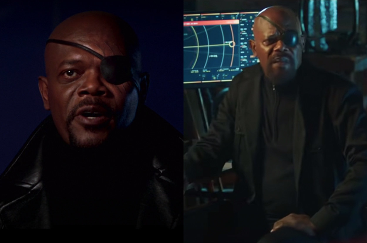 Nick Fury has sported his iconic eye patch since his first appearance in the Iron Man post-credit scene