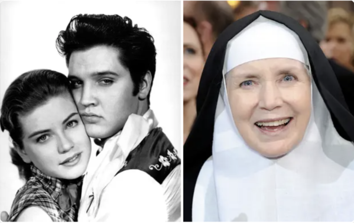 Dolores Hart With Elvis Presley And As A Nun