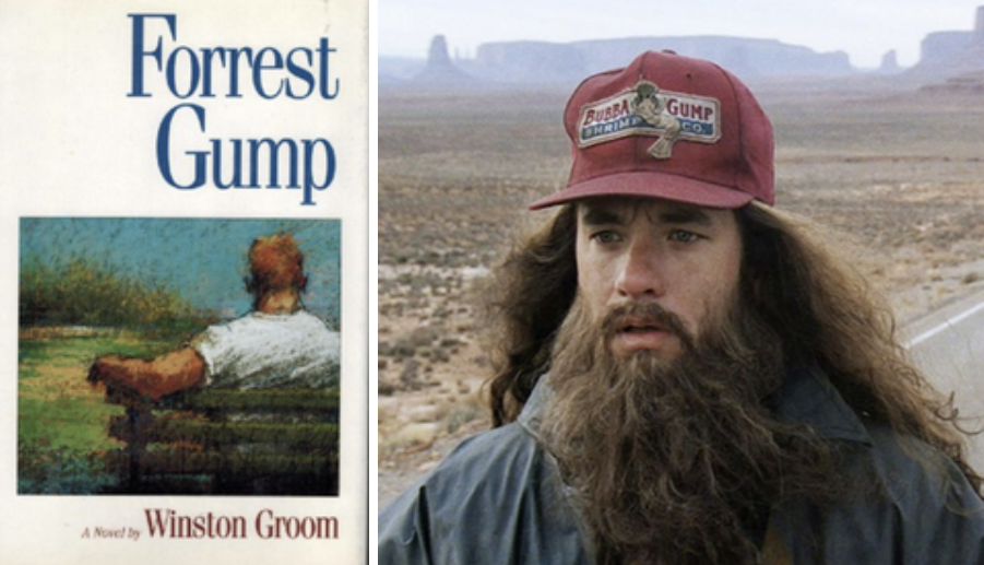 The cover of the forrest gump book