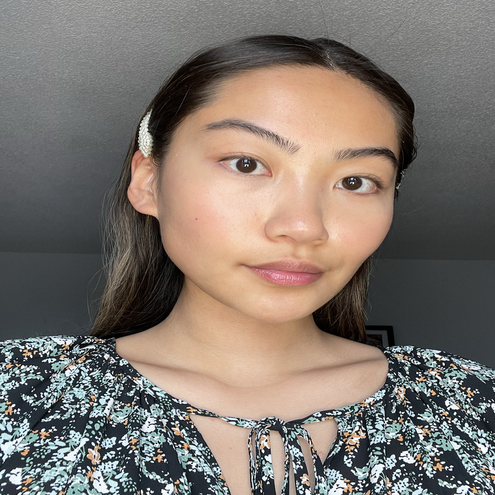 May's skin prepped with the primer