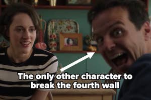 The Hot Priest in Fleabag labeled "The only other character to break the fourth wall"