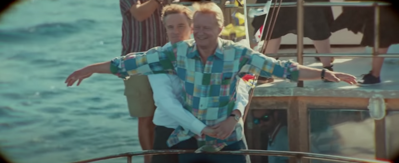 Bill and Harry on a boat