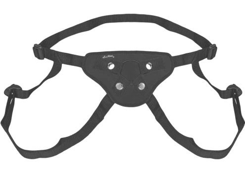The black harness with durable straps