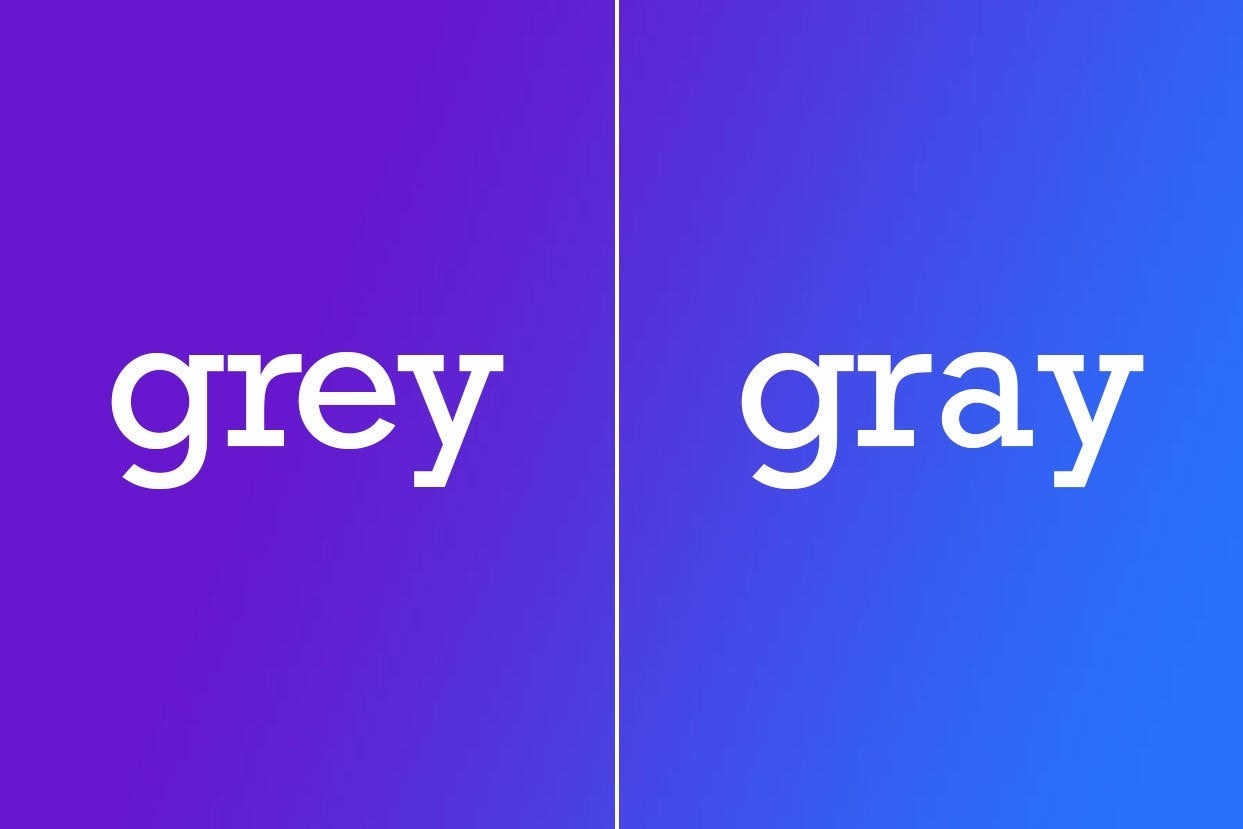grey vs. gray 