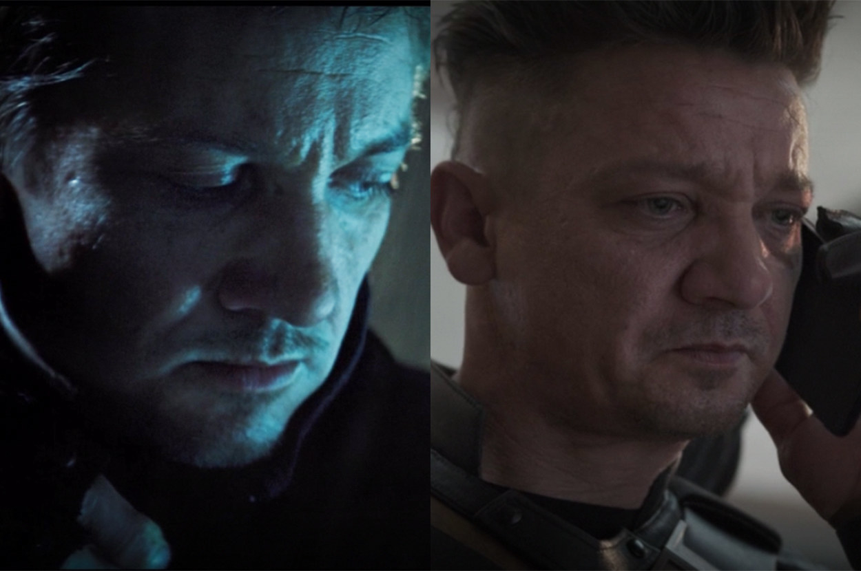 Clint shaved the sides of his head before Endgame