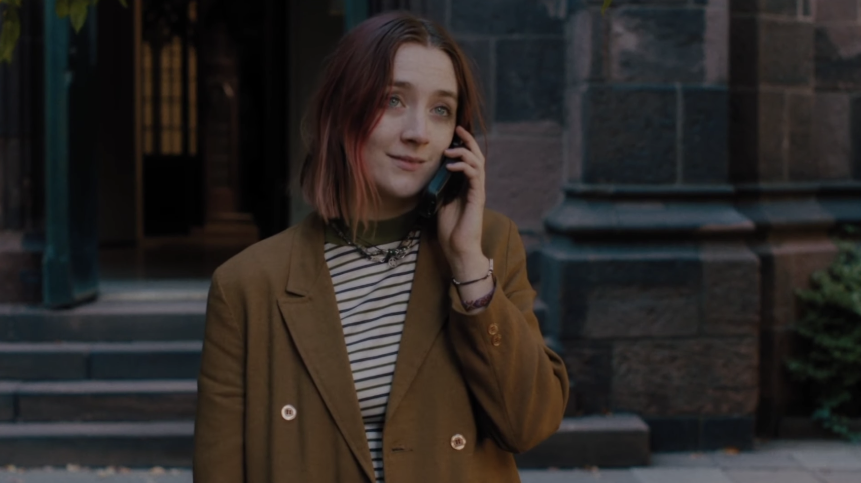 Lady Bird on the phone