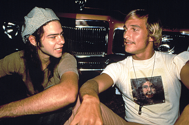 Rory Cochrane and Matthew McConaughey on the set