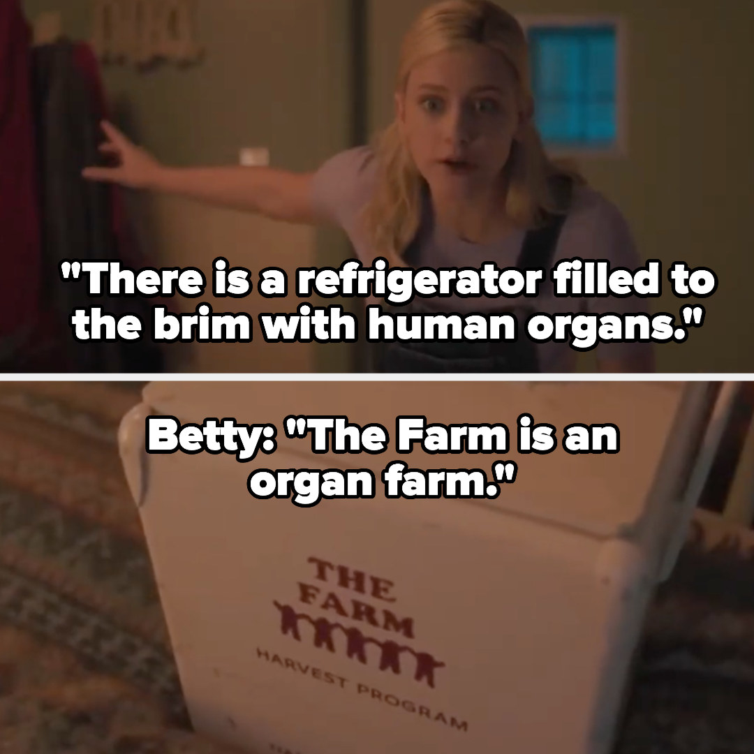 Betty reveals that The Farm cult is harvesting human organs