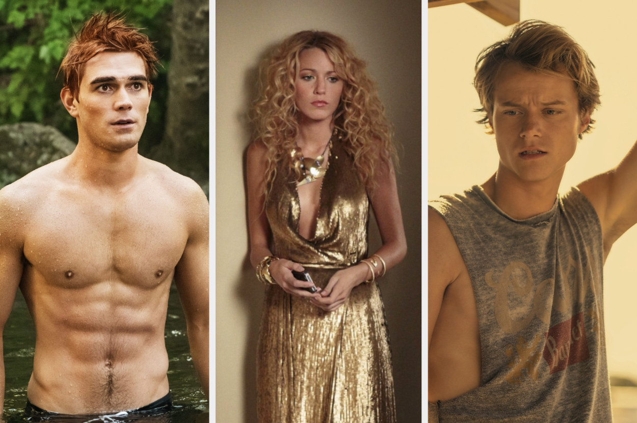 KJ Apa, Blake Lively, and Rudy Pankow