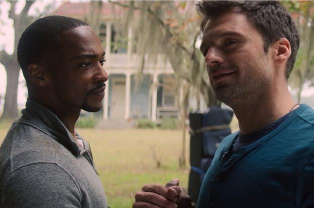 Sam and Bucky in falcon and the winter soldier