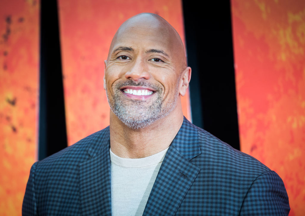 The Rock smiling