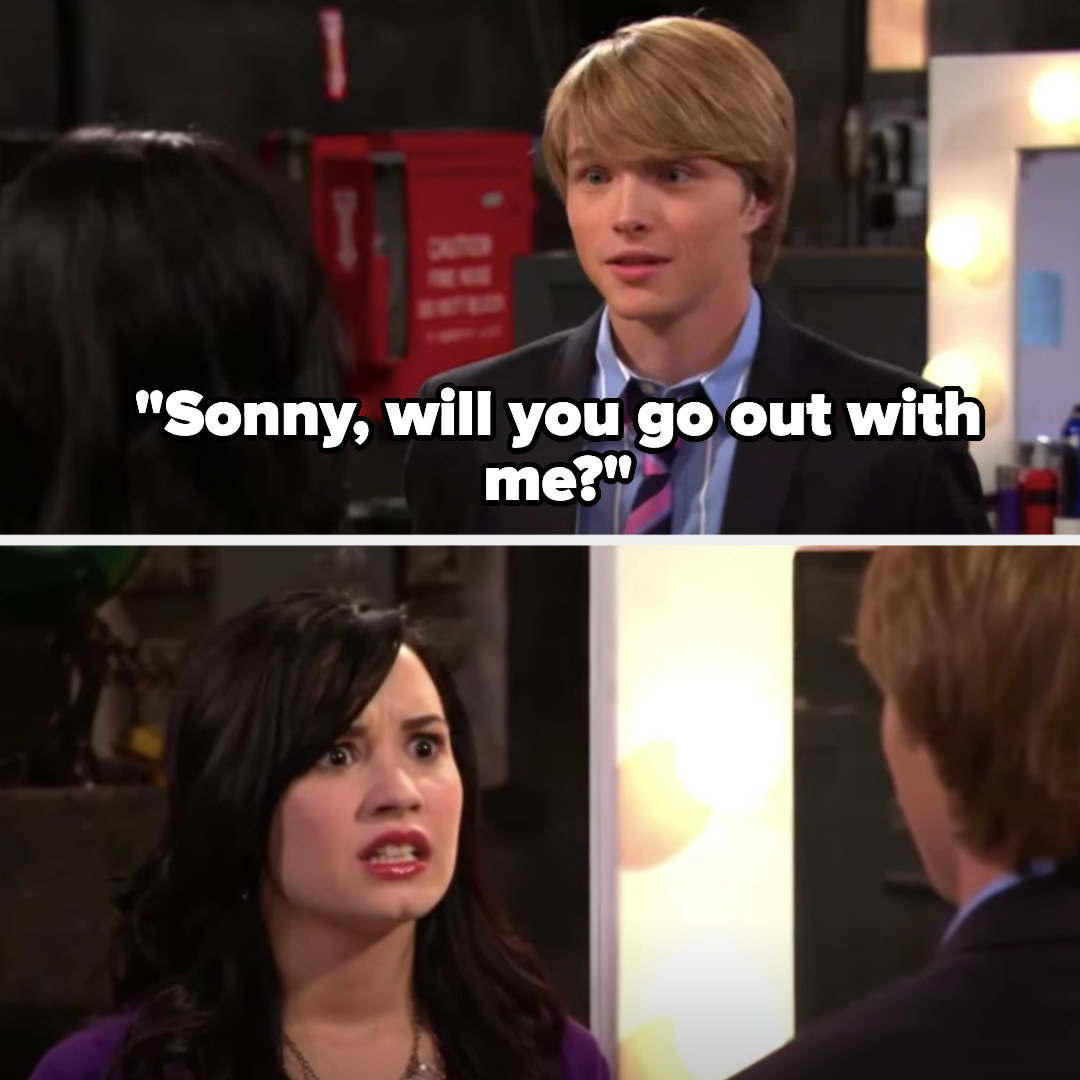 Chad asking Sonny, &quot;Sonny, will you go out with me?&quot;