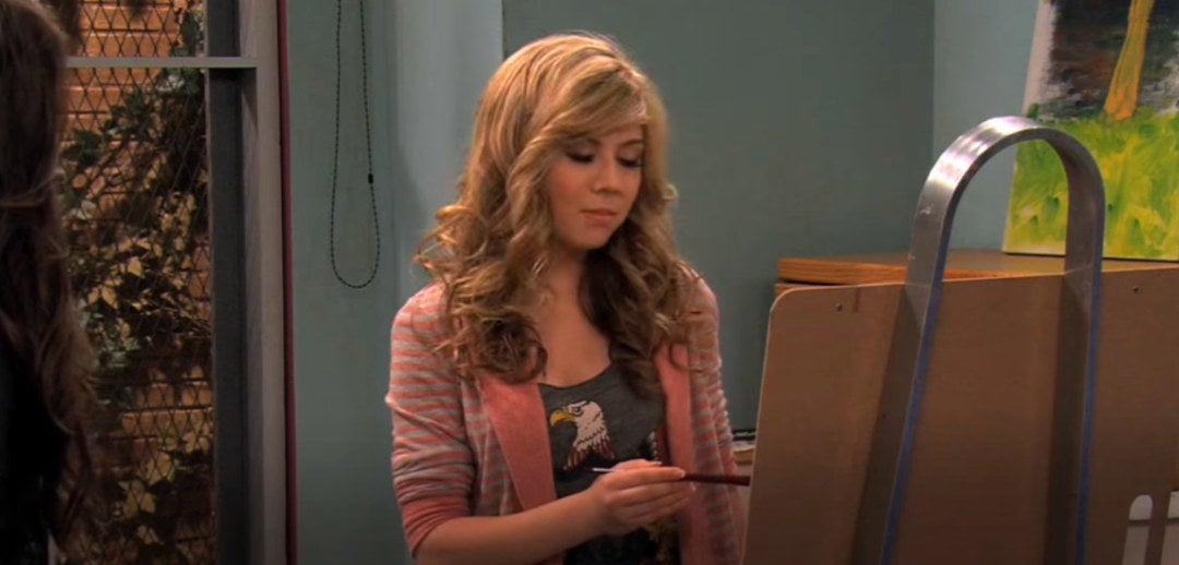 Sam in her psych ward room painting
