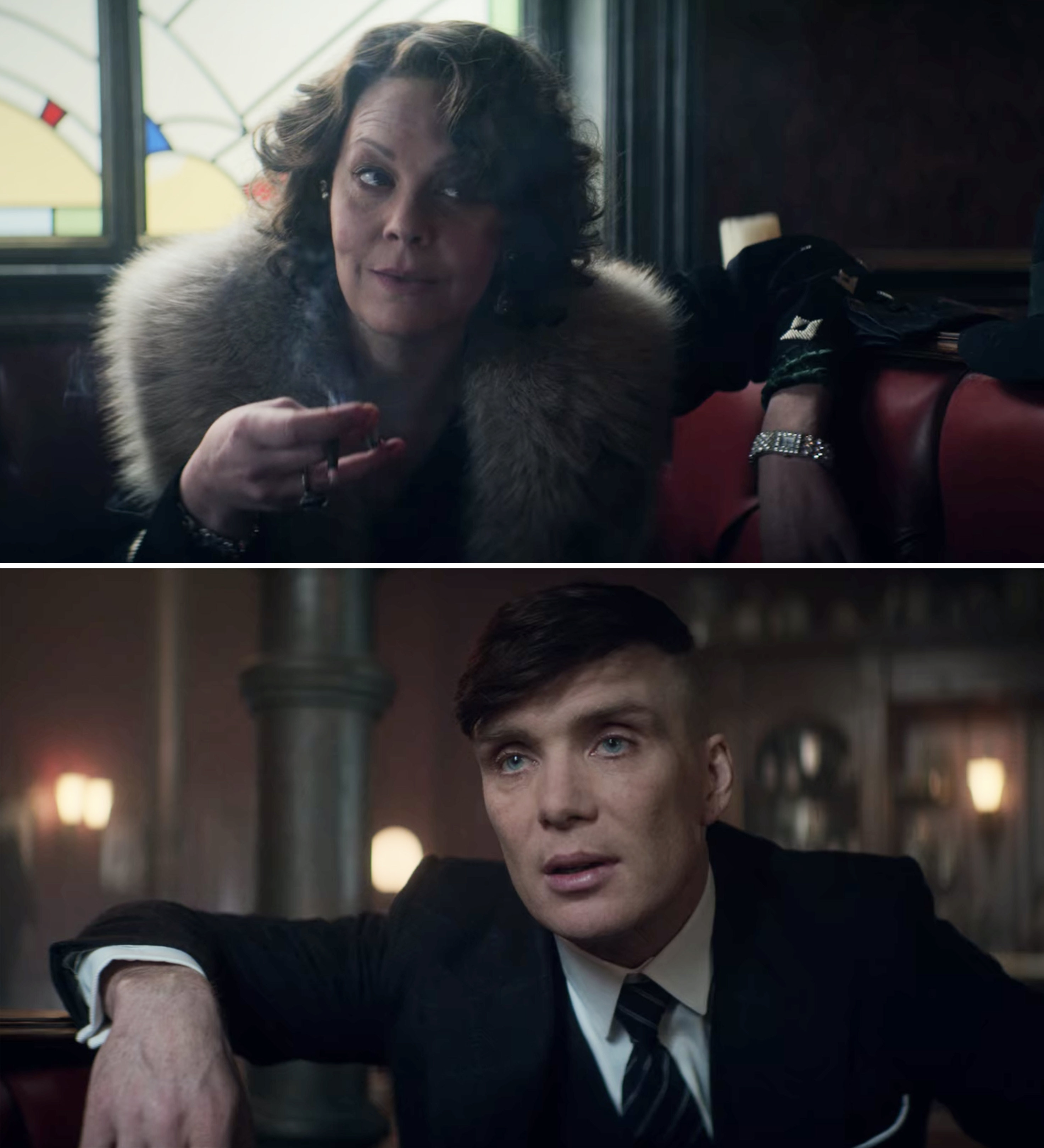 Helen and Cillian in a scene together