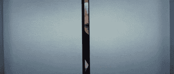Devil Wears Prada character Miranda Priestly walking out of elevator 