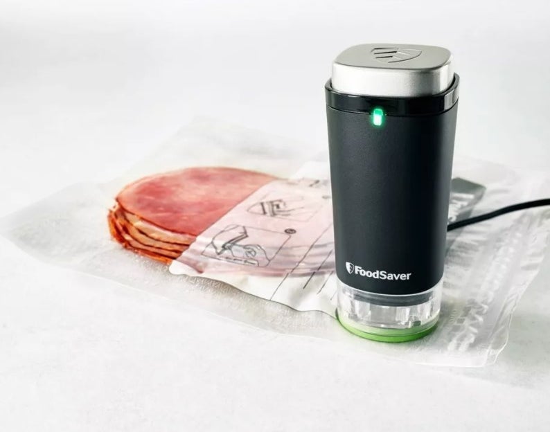 The handheld vacuum sealer in black