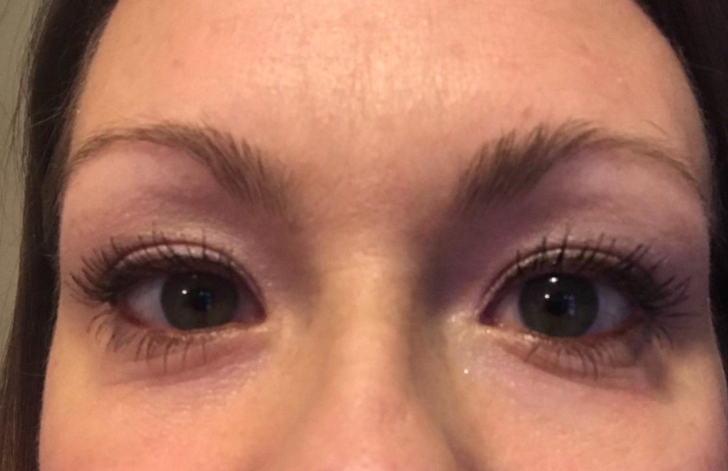 Reviewer Photo: The Neutrogena mascara in on a woman&#x27;s eyelashes