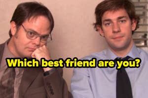 Rainn Wilson as Dwight Schrute and John Krasinski as Jim Halpert in the show