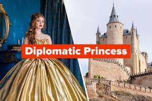 "Diplomatic Princess" with a woman and a castle