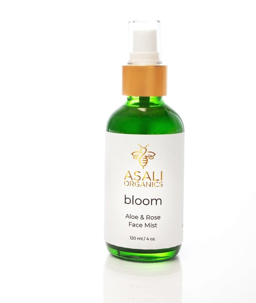 a four ounce bottle of the aloe and rose face mist