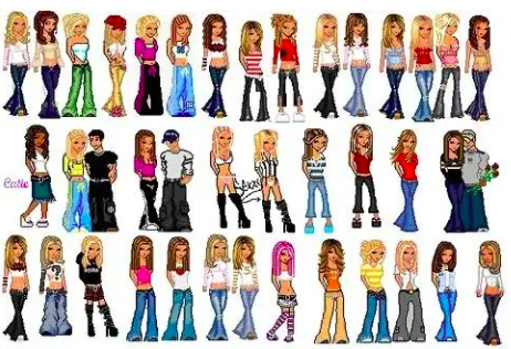 little cartoon dolls