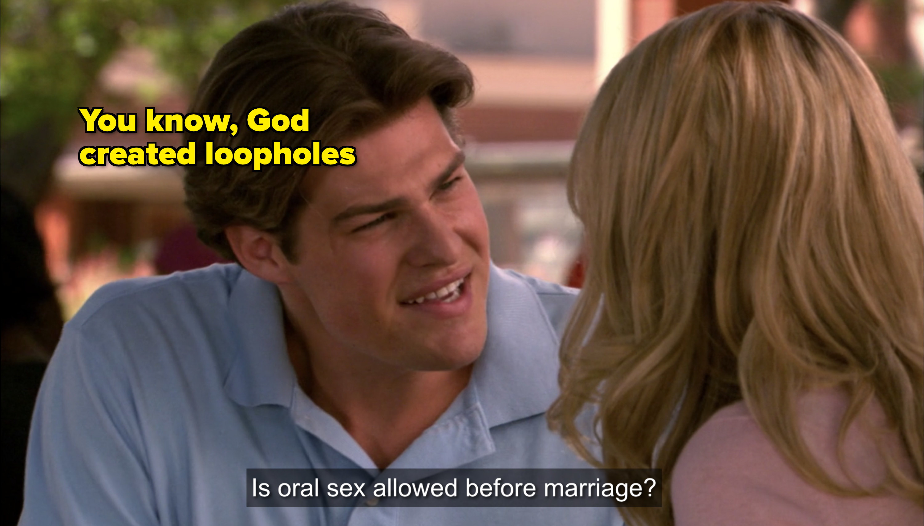 jack convincing grace to have sex because god created loopholes