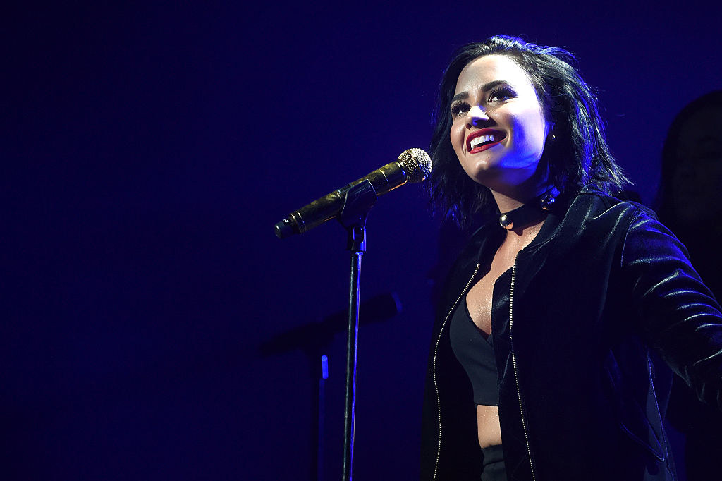 Demi Lovato performs onstage