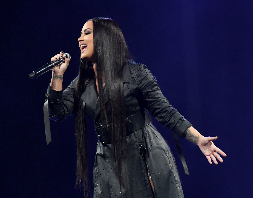 Demi Lovato performs at The Forum