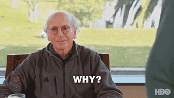 Larry David saying &quot;What&#x27;s the big deal?&quot;