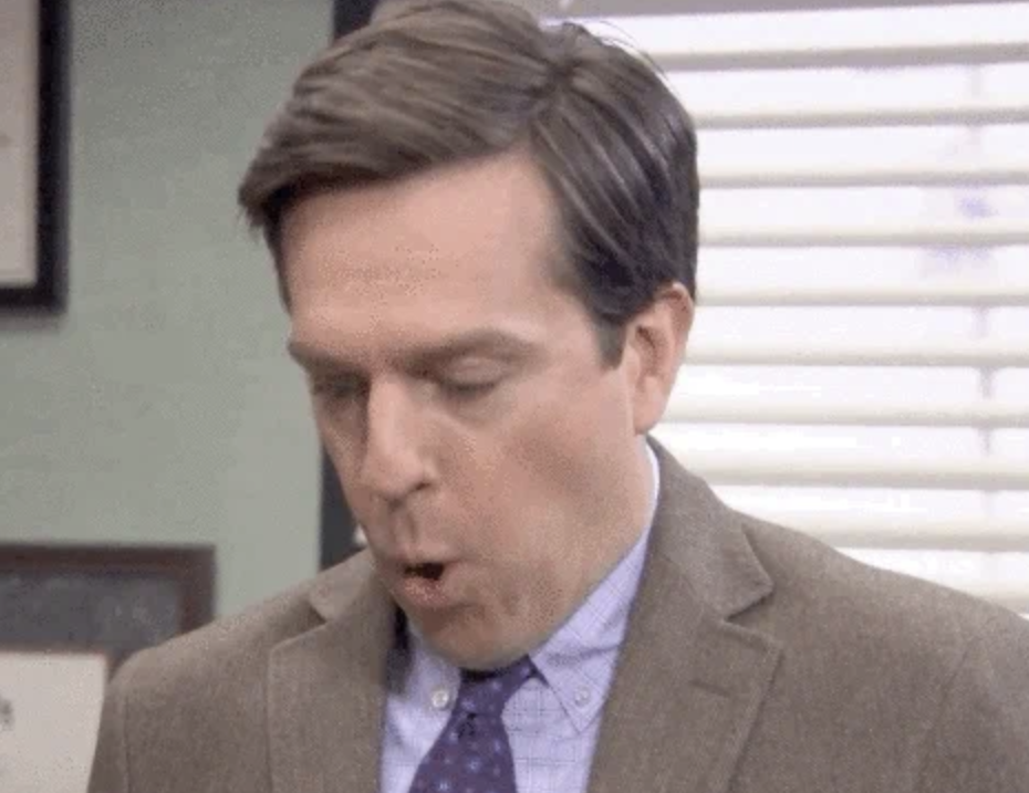 Stressed Andy Bernard