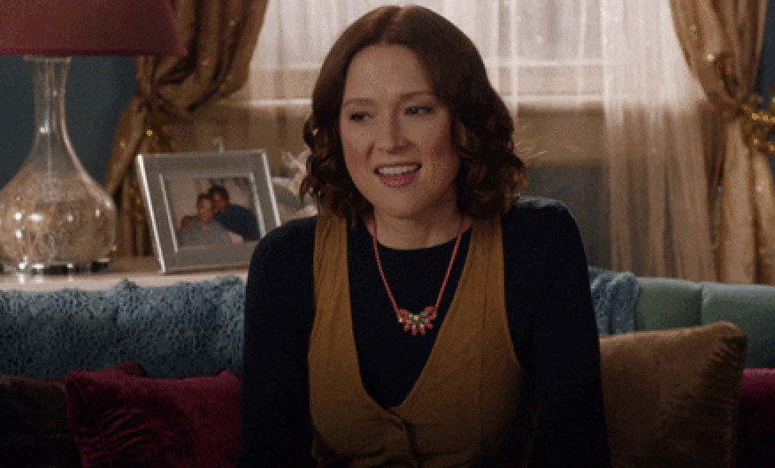 Kimmy Schmidt having a realization