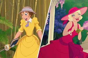 Jane来自Tarzan和Charlotte从公主和青蛙是时尚图标