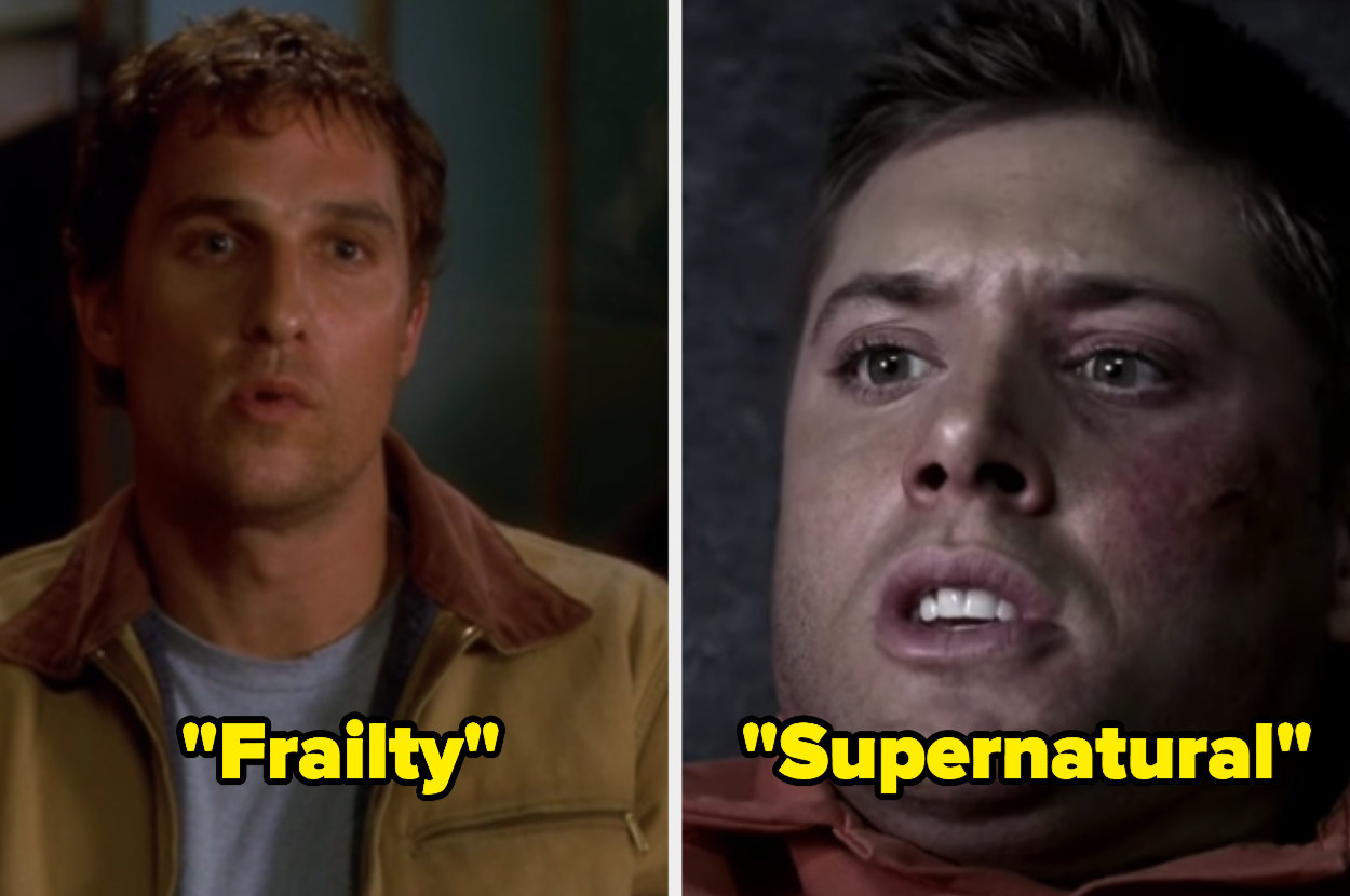 Matthew McConaughey as Fenton in &quot;Frailty&quot; and Jensen Ackles as Dean in &quot;Supernatural&quot; 